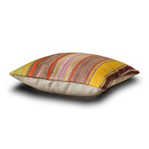 Vintage Kilimli Yastık Kılıfı Pllwsqr1098 - 40x40