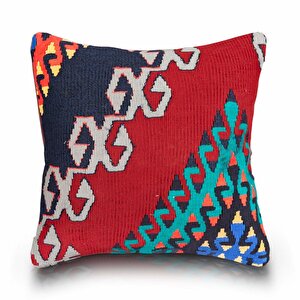 Vintage Kilimli Yastık Kılıfı Pllwsqr1437 - 40x40