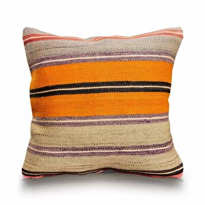 Vintage Kilimli Yastık Kılıfı Pllwsqr2506 - 40x40