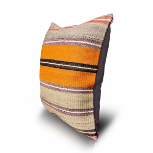 Vintage Kilimli Yastık Kılıfı Pllwsqr2506 - 40x40