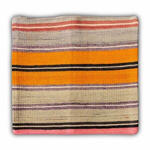 Vintage Kilimli Yastık Kılıfı Pllwsqr2506 - 40x40