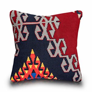 Vintage Kilimli Yastık Kılıfı Pllwsqr1438 - 40x40