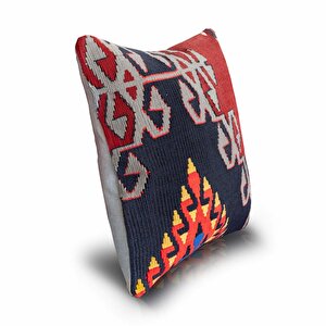 Vintage Kilimli Yastık Kılıfı Pllwsqr1438 - 40x40