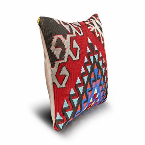 Vintage Kilimli Yastık Kılıfı Pllwsqr1432 - 40x40