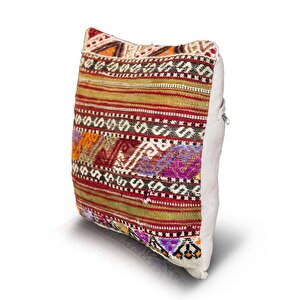 Vintage Kilimli Yastık Kılıfı Pllwsqr1200 - 40x40