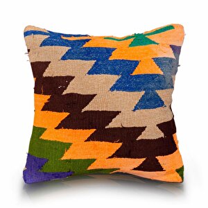 Vintage Kilimli Yastık Kılıfı Pllwsqr1430 - 40x40
