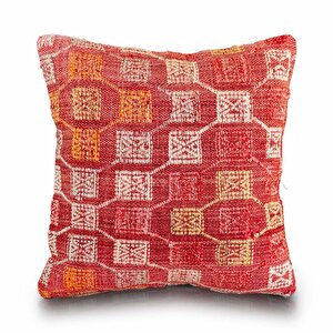 Vintage Kilimli Yastık Kılıfı Pllwsqr1467 - 40x40