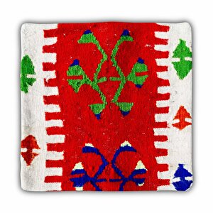 Vintage Kilimli Yastık Kılıfı Pllwsqr2505 - 40x40