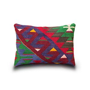 Vintage Kilimli Yastık Kılıfı Pllwrecbig07 - 35,5x47