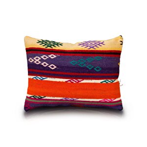 Vintage Kilimli Yastık Kılıfı Pllwrecbig14 - 35,5x47
