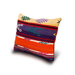 Vintage Kilimli Yastık Kılıfı Pllwrecbig14 - 35,5x47