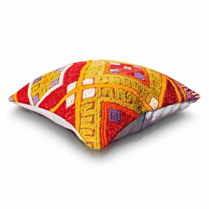 Vintage Kilimli Yastık Kılıfı Pllwsqr2507 - 40x40