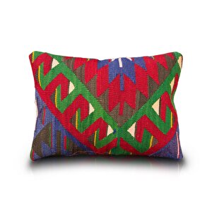 Vintage Kilimli Yastık Kılıfı Pllwrecbig10 - 35,5x47