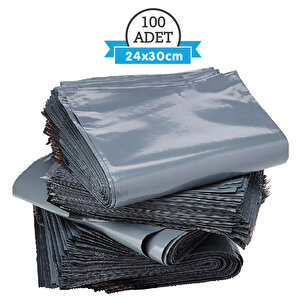 24x30 CEPSİZ Gri Kargo Poşeti (100'lü Paket)  Ambalaj, Paketleme, E-Ticaret | Sağlam, Suya Dayanıklı