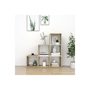 Tdesıgno Dilha -kitaplık-ofis Dolabı - Beyaz 6 Raflı 90 Cm