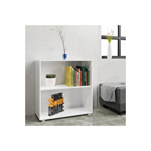 Dila Kitaplık 80 Cm Beyaz