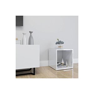 Tdesıgno Melis -kitaplık- Açık Raf - Beyaz 1 Raflı 30 Cm