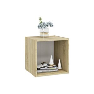 Tdesıgno Enes -kitaplık- Açık Raf - Beyaz 1 Raflı 30 Cm