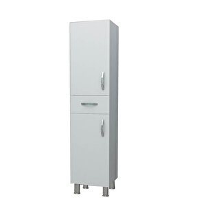 Gc Tudor Banyo Boy Dolabı-çok Amaçlı Dolap-kiler Dolabı 40 Cm Beyaz