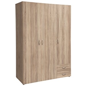 Tdesigno Ahu Giyinme Dolabı - Çok Amaçlı Dolap - Gardırop 120 Cm-3 Kapaklı-2 Çekmeceli