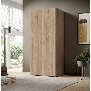 Tdesigno Ada Giyinme Dolabı - Çok Amaçlı Dolap - Gardırop 80 Cm-2 Kapaklı