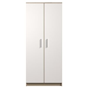 Açelya Giyinme Dolabı - Çok Amaçlı Dolap - Gardırop 80 Cm-2 Kapaklı