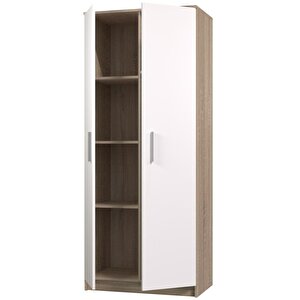 Tdesigno Açelya Giyinme Dolabı - Çok Amaçlı Dolap - Gardırop 80 Cm-2 Kapaklı