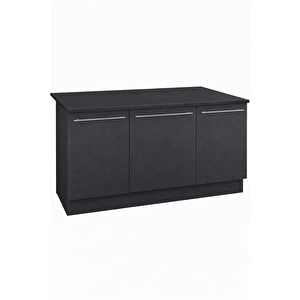 Stella Mutfak Adası Alt Modül 180 Cm Antrasit Tezgah Dahil