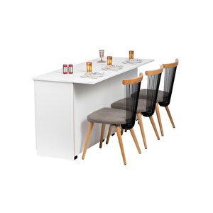 Lucky Mutfak Adası -150 Cm -beyaz Tezgah Dahil
