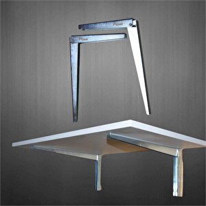 Katlanır Duvara Monte Aç Kapa Masa Ayağı L Masa Konsolu 40 Cm 40 cm