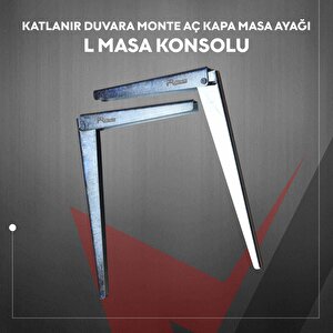Katlanır Duvara Monte Aç Kapa Masa Ayağı L Masa Konsolu 30 Cm 30 cm