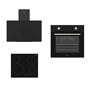 Black Star Elektrikli 3 Lü Ankastre Set 78 ( Af 4661 Ys - Ao 6330 S - Ad 63340 S )
