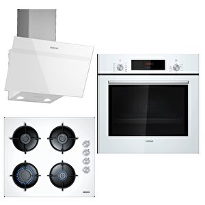 Beyaz 3 Lü Ankastre Set 162 (hb012fbw1t -eo6c2pb11o-lc63kpj20t)