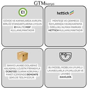 Alpu Aynalı Dolaplı Banyo Dolabı Beyaz 80 Cm