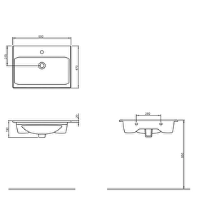 Alpu Aynalı Dolaplı Banyo Dolabı Antrasit 60 Cm