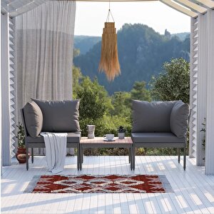 Limni Home Mini Multi Lounge Bahçe&balkon Mobilyası Gri̇