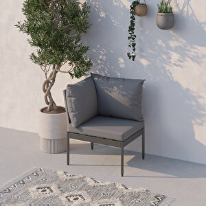 Limni Home Mini Multi Lounge Bahçe&balkon Mobilyası Gri̇