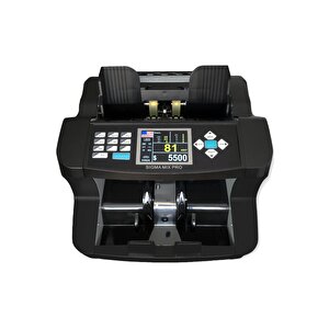 Black Mix Pro Tl,€,$,£,chf Karışık Sayım Özellikli Profesyonel Para Sayma Makinesi