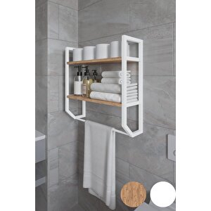 Aura Banyo Rafı , Çok Amaçlı Düzenleyici, Raf Ünitesi, 90 Cm Çam