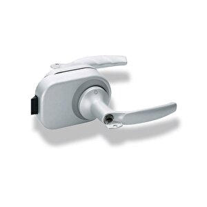 Hoppe Atlanta Hcs Gda1530 Kapı Kolu-mandal / Kırmızı-yeşil Cam Cama Set