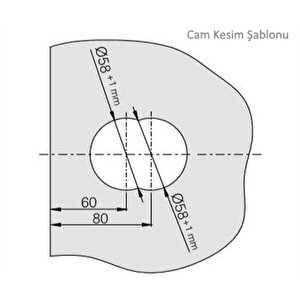 Hoppe Atlanta Hcs Gda1530 Kapı Kolu-mandal / Kırmızı-yeşil Cam Cama Set