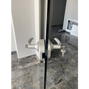 Hoppe Atlanta Hcs Gda1530 Kapı Kolu-mandal / Kırmızı-yeşil Cam Cama Set
