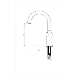 Gpd İris Tek Gövde Lavabo Bataryası Mtl130
