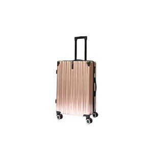 Kabin Boy %100 Polikarbon Valiz 4x2 Teker Rose 1085