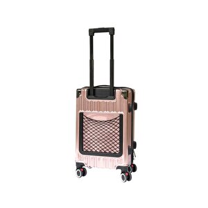 Kabin Boy %100 Polikarbon Valiz 4x2 Teker Rose 1085