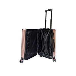 Kabin Boy %100 Polikarbon Valiz 4x2 Teker Rose 1085