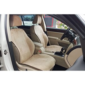 Ford Focus Yeni Nesil Koltuk Koruyucu 2004-2010 Ön 2 Li Kılıf Minder Bej