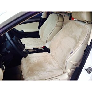 Ford Focus Yeni Nesil Koltuk Koruyucu 2004-2010 Ön 2 Li Kılıf Minder Bej