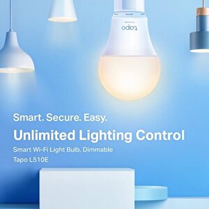 Tp-link Tapo L510e Ayarlanabi̇li̇r Işik Sevi̇yeli̇ Akilli Wi-fi Led Ampul (2-pack)
