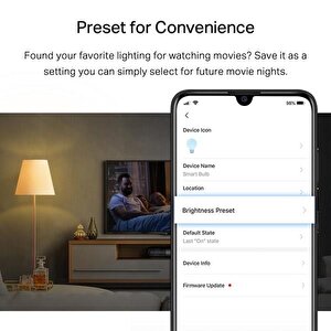 Tp-link Tapo L510e Ayarlanabi̇li̇r Işik Sevi̇yeli̇ Akilli Wi-fi Led Ampul